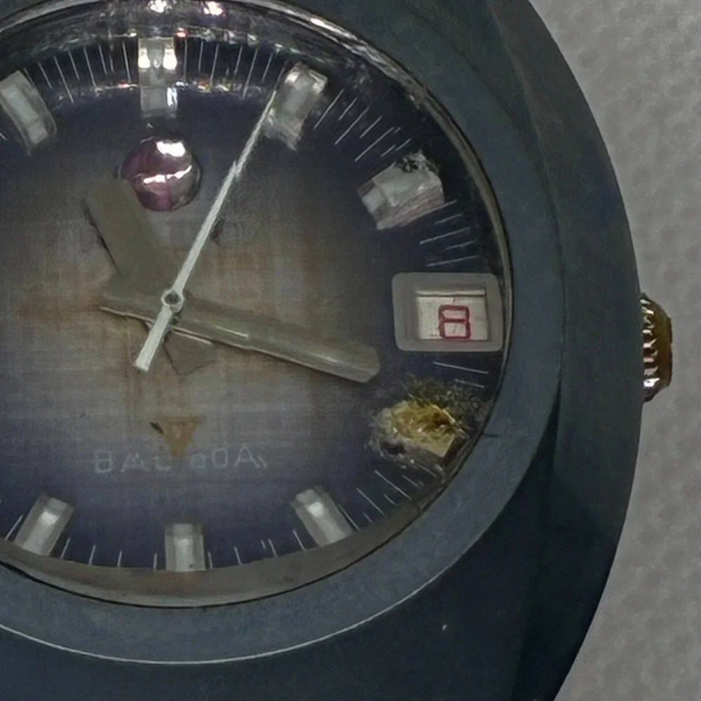 Vintage Rado Balboa V Automatic Watch K680773 Tungsten Carbide Date Mens-RUNNING